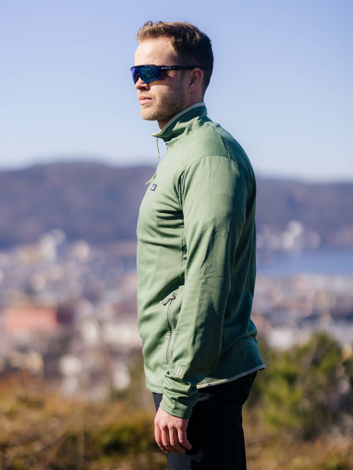 Patagonia M's R1 Daily Jacket Hemlock Green - Sedge Green X-Dye