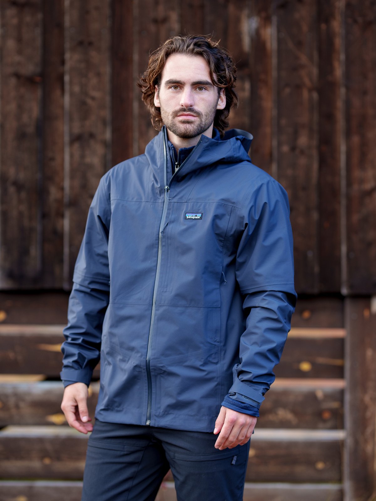 Patagonia Boulder Fork Rain Jacket Smolder Blue