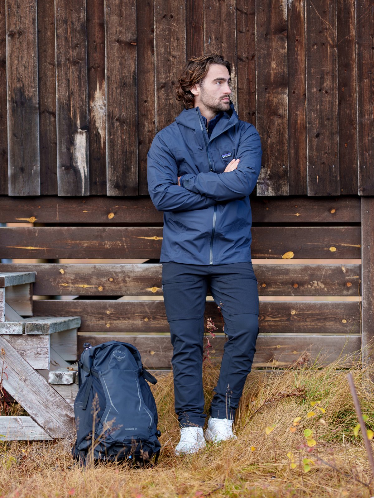 Patagonia Boulder Fork Rain Jacket Smolder Blue