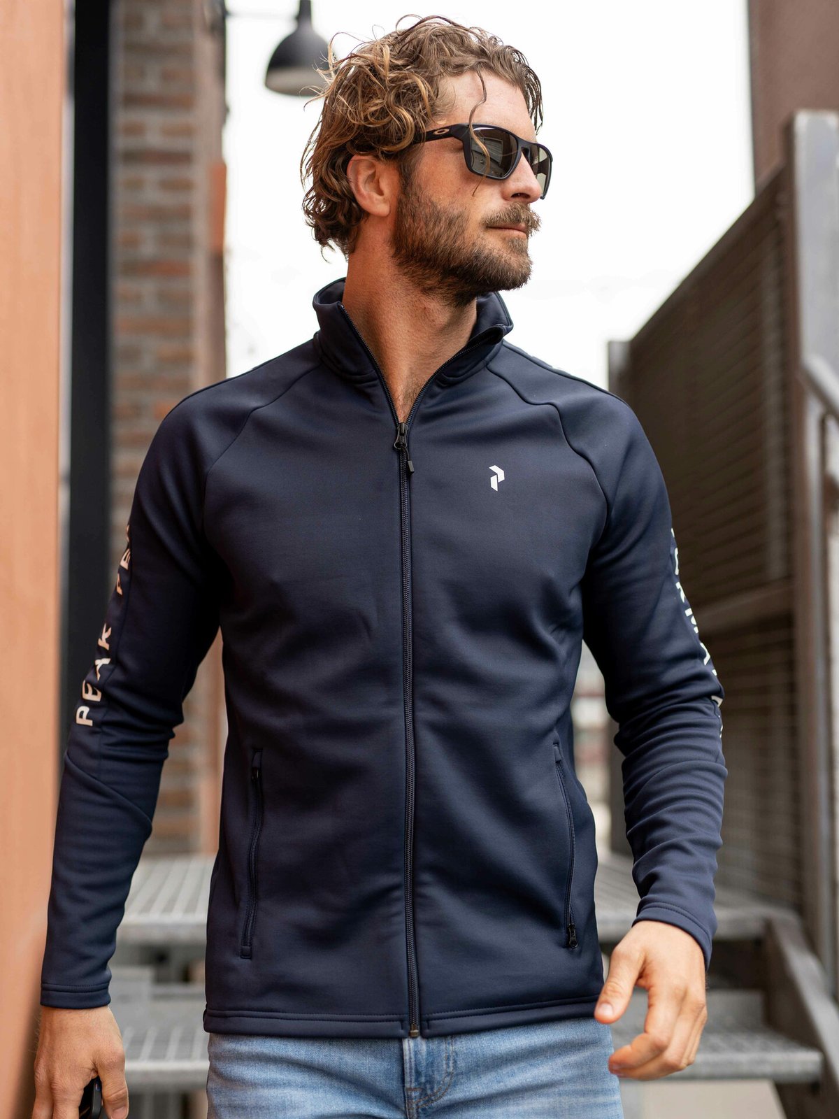 Peak Performance Rider Mid Jacket Blue Shadow