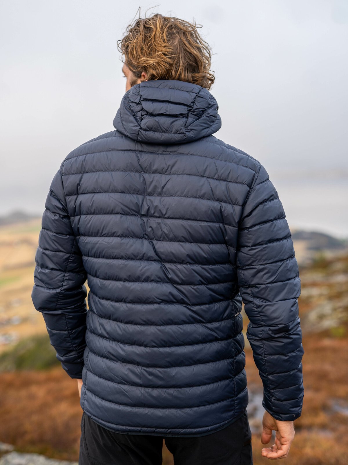 Peak Performance Down Liner Hood Jacket Blue Shadow