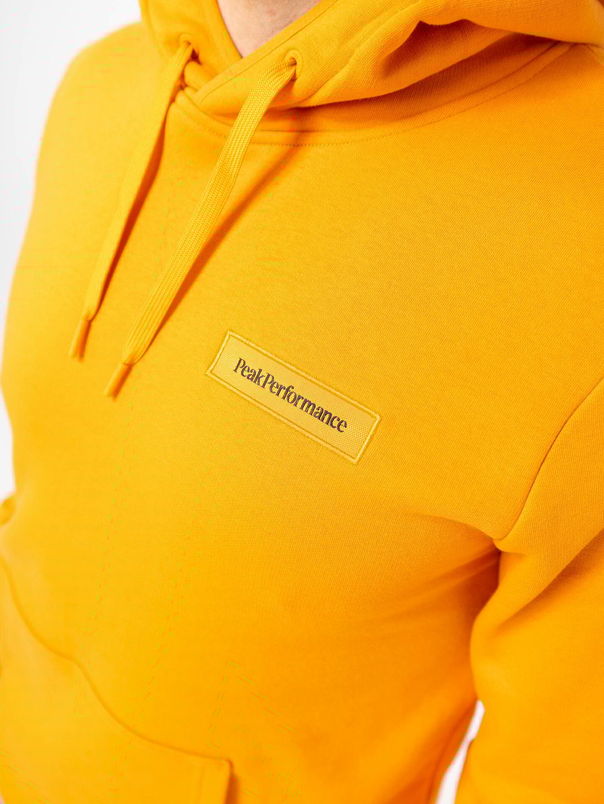 Peak Performance Logo Hood Sweatshirt Oransje