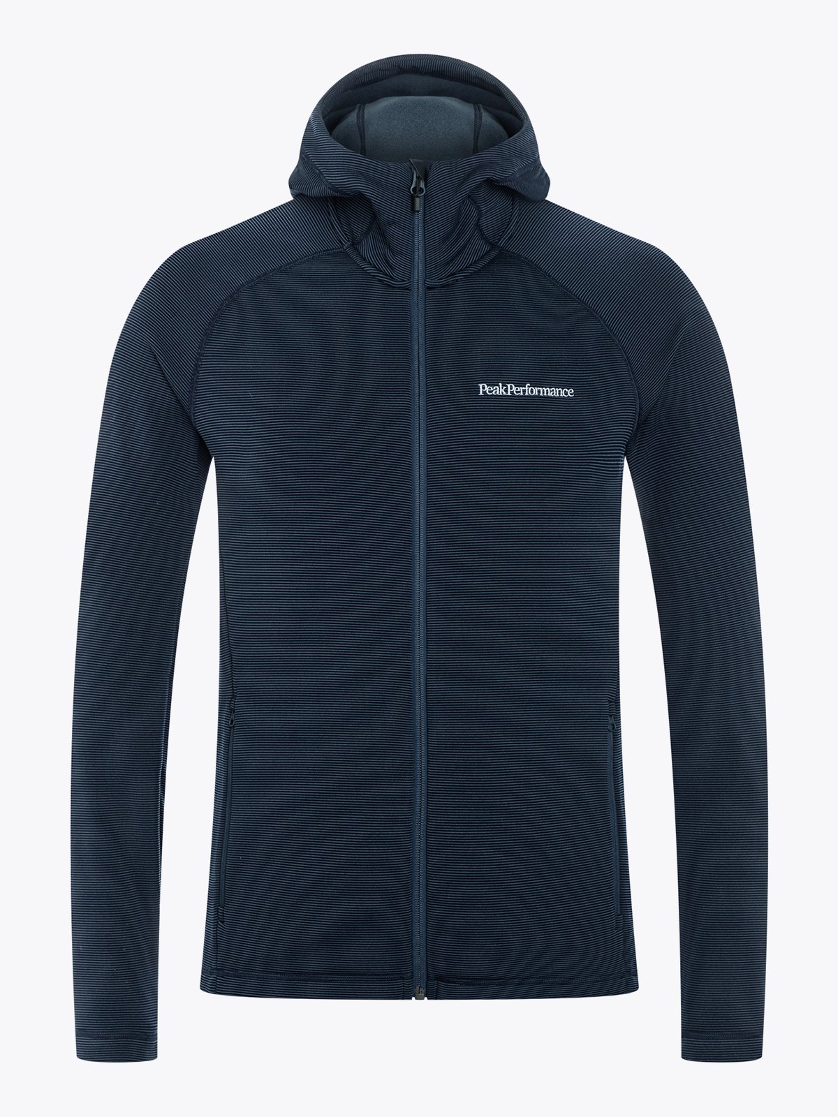 Peak Performance Midlayer Zip Hood Blue Shadow