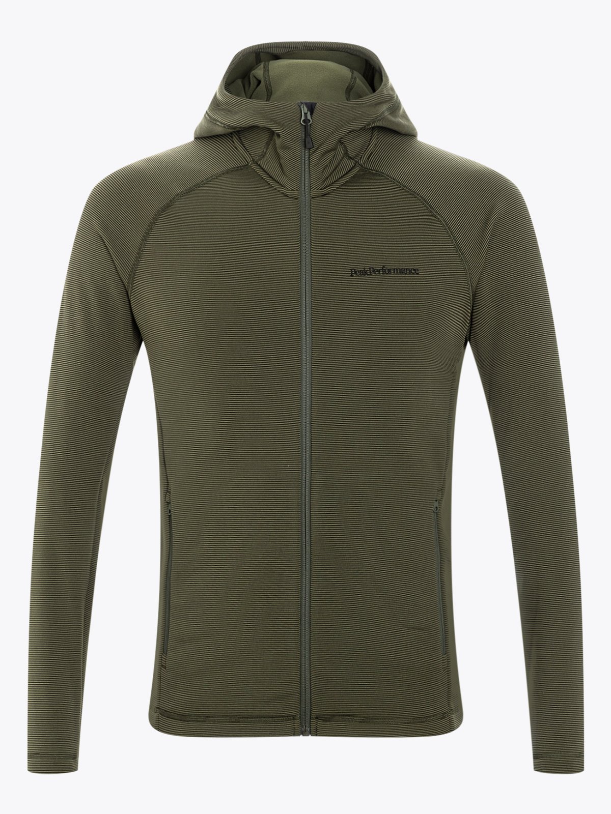 Peak Performance Midlayer Zip Hood Forest Night
