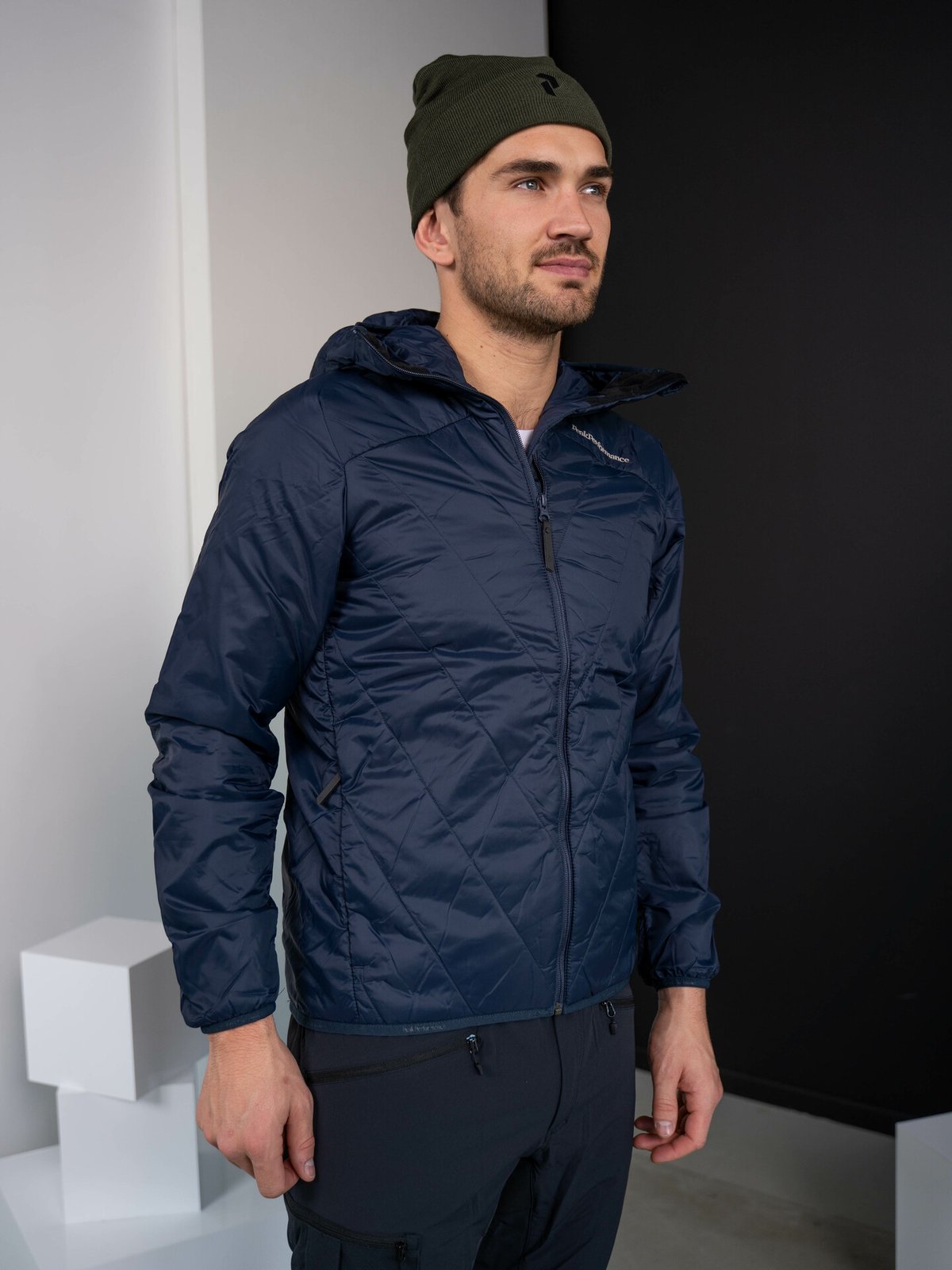 Peak Performance Insulated Liner Hood Blue Shadow