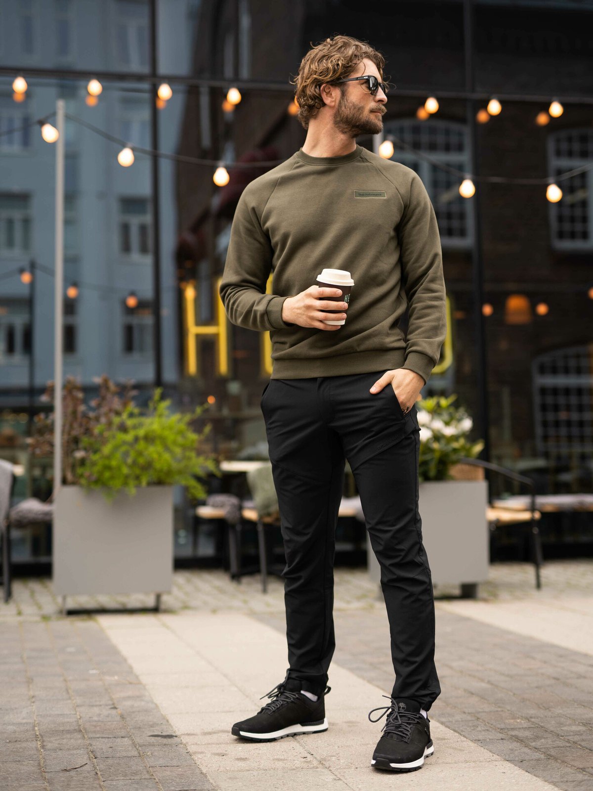 Peak Performance Logo Sweatshirt Forest Night