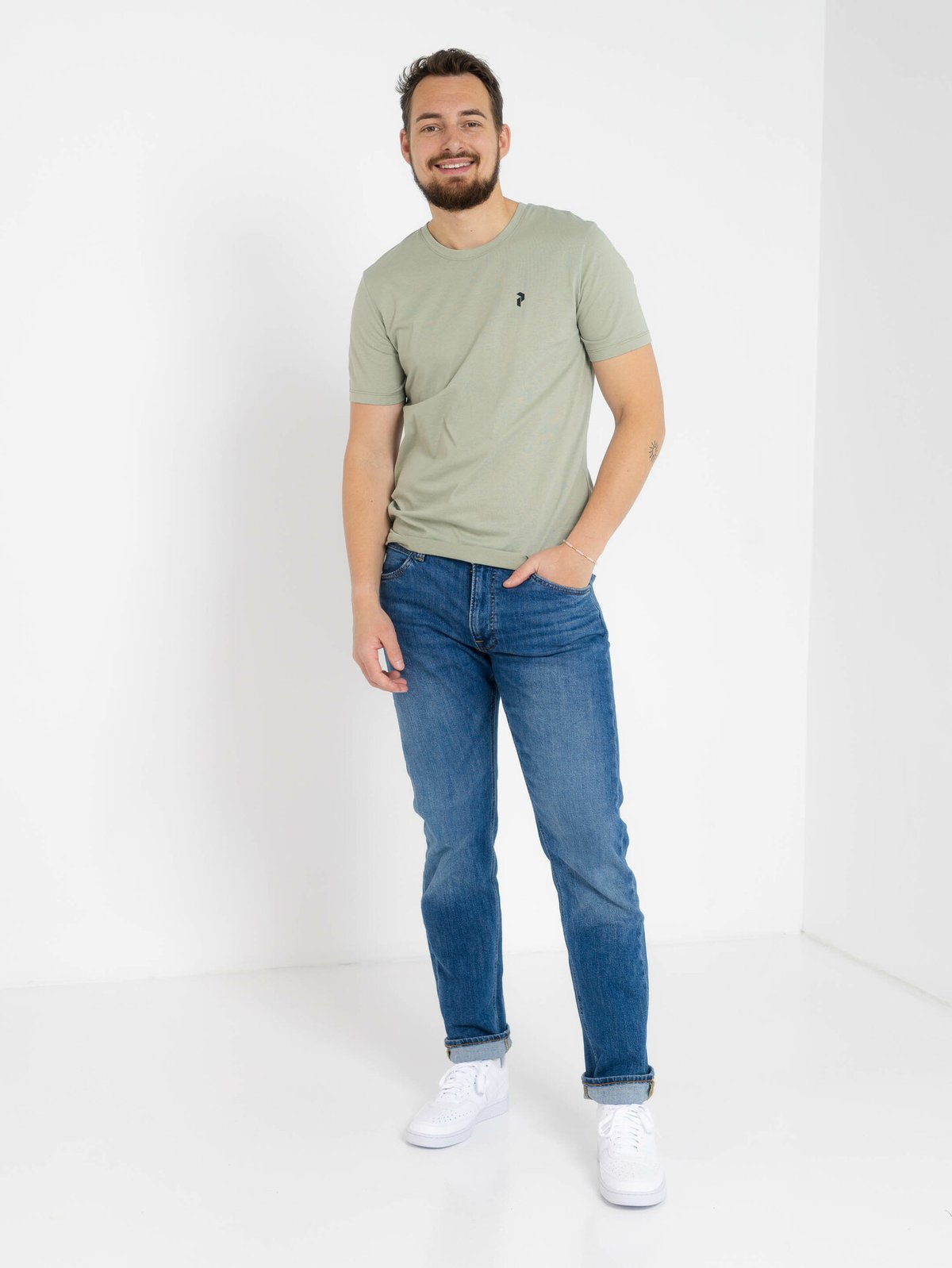 Peak Performance M Outdoor Logo Tee Grønn