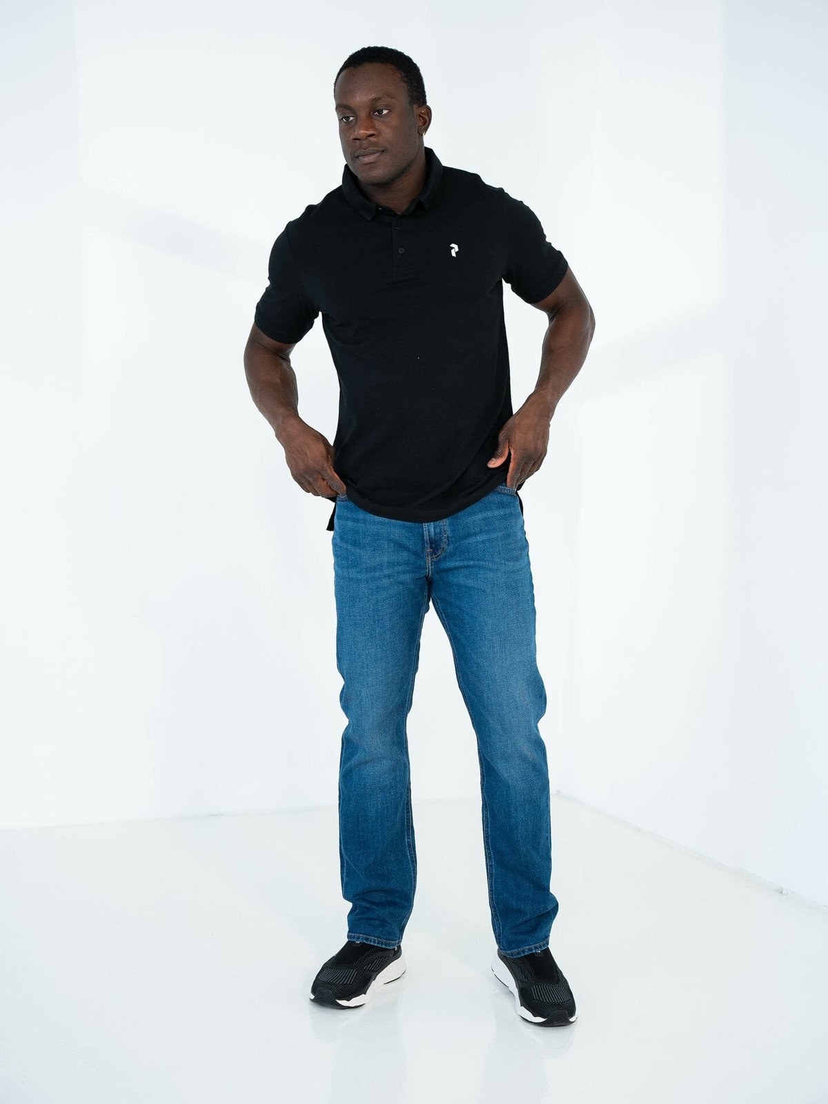 Peak Performance Classic Cotton Polo Black