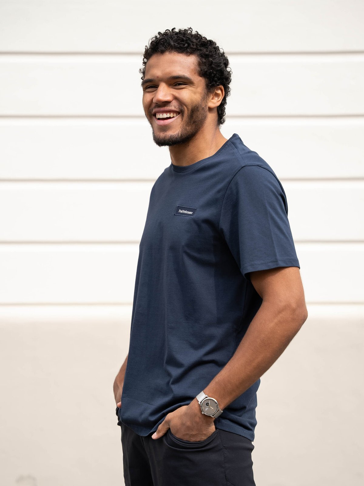 Peak Performance Logo Tee Blue Shadow