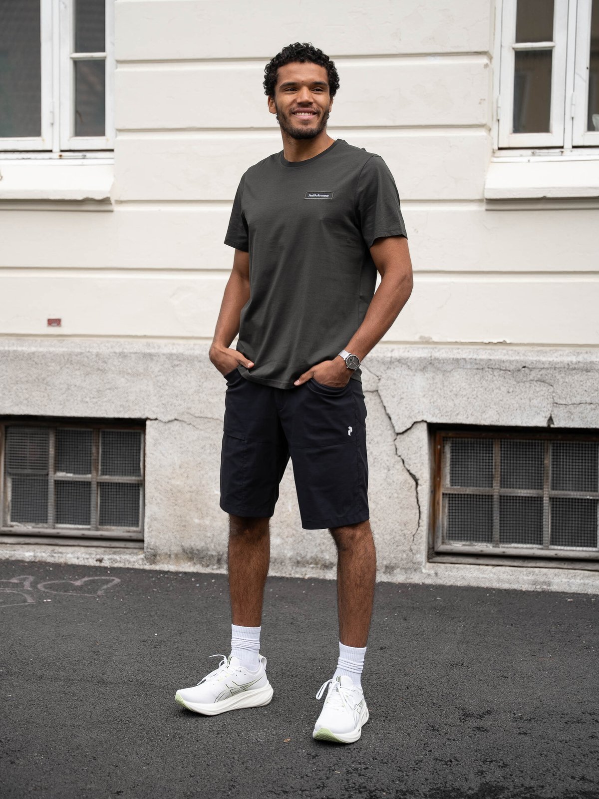 Peak Performance Logo Tee Olive Extreme