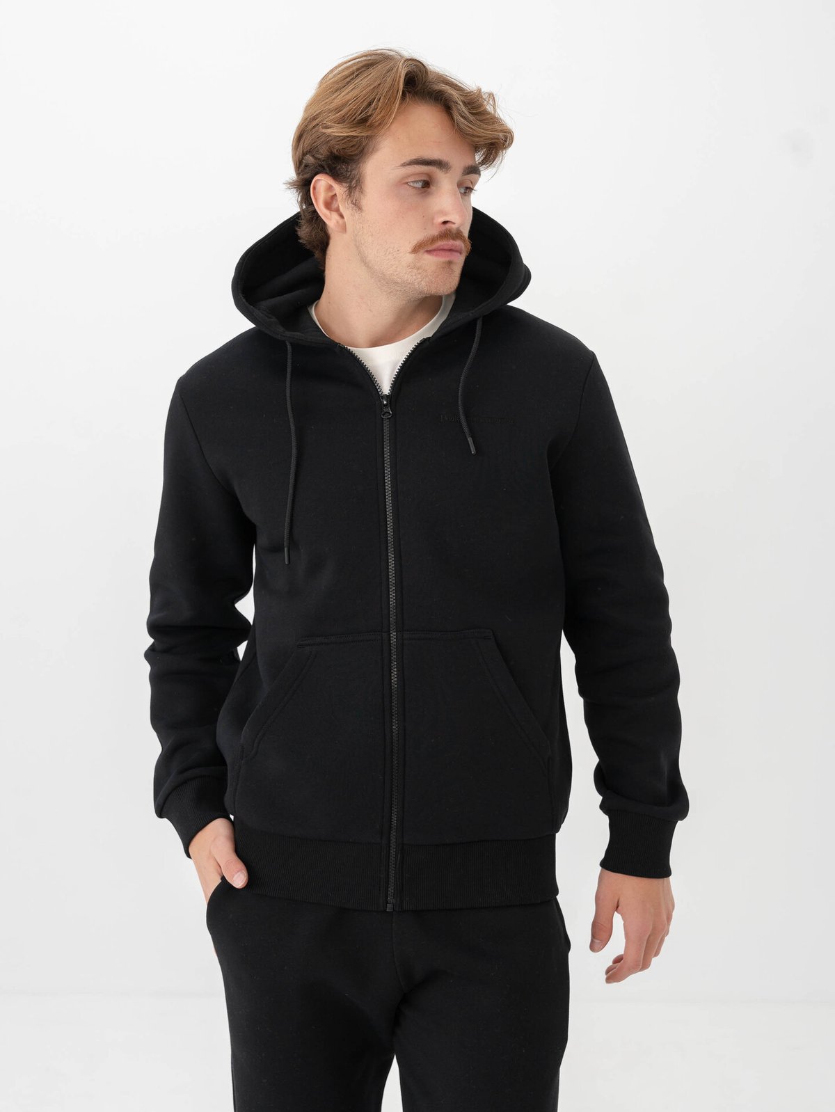Peak Performance Original Small Logo Zip Hood Black