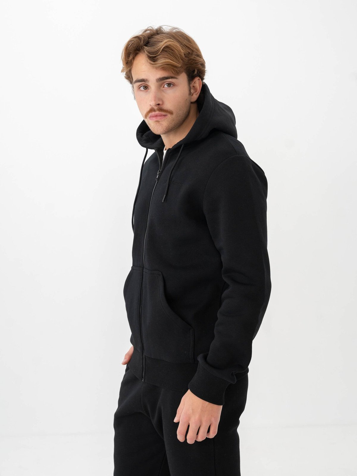 Peak Performance Original Small Logo Zip Hood Black