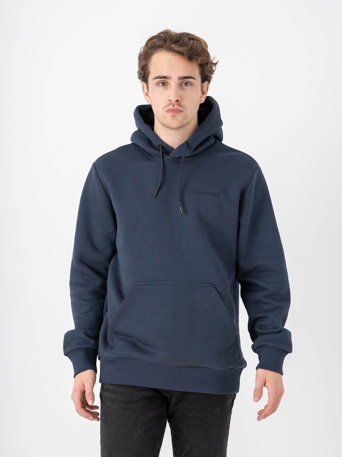 Peak Performance M Original Small Logo Hood Blue Shadow