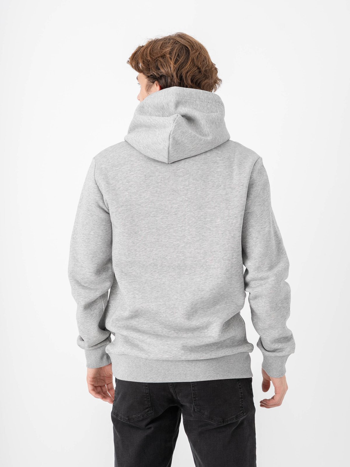Peak Performance M Original Small Logo Hood MED GREY MELANGE