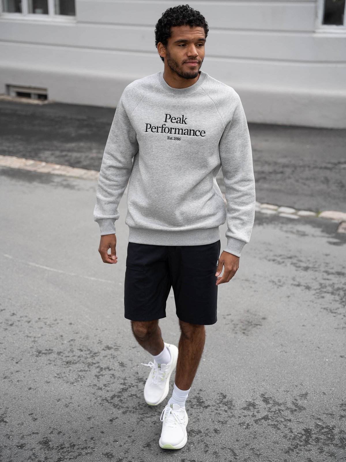 Peak Performance M Original Crew Grey Melange (M03) / Black (050)