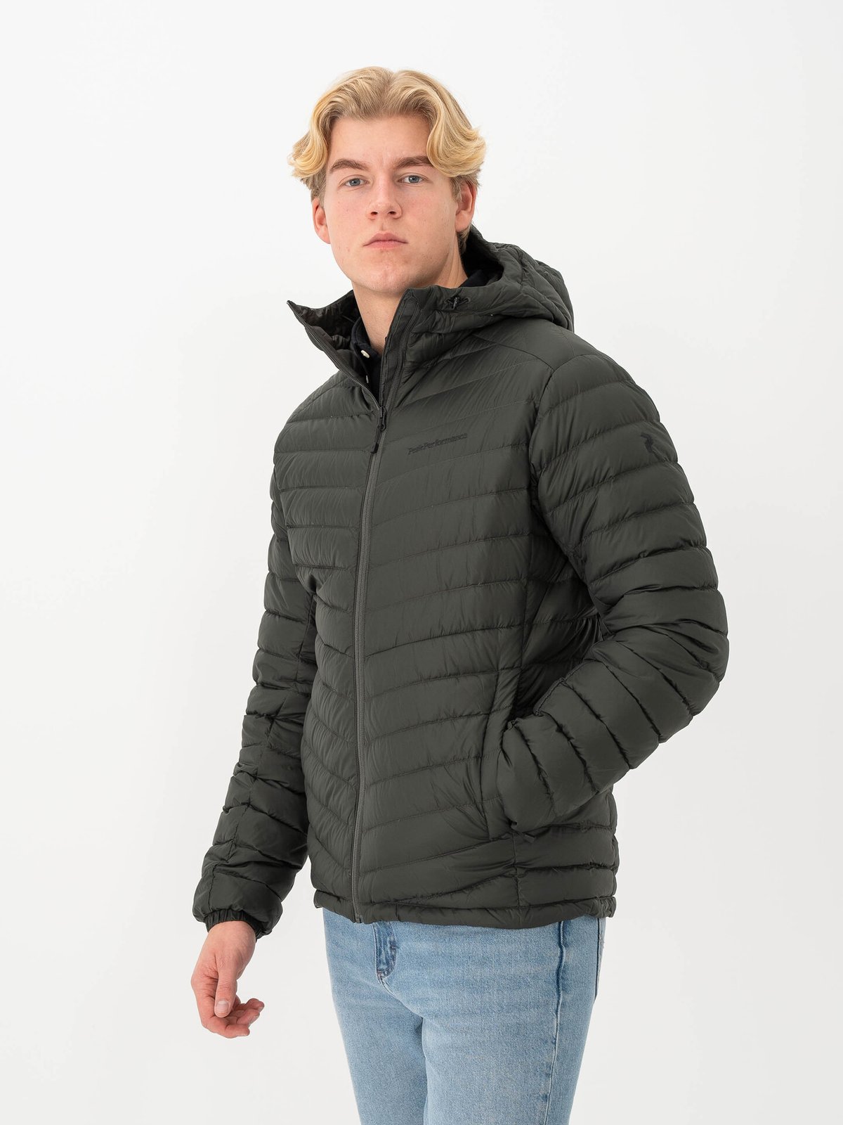 Peak Performance Frost Down Hood Jacket Olive extreme (4cc)
