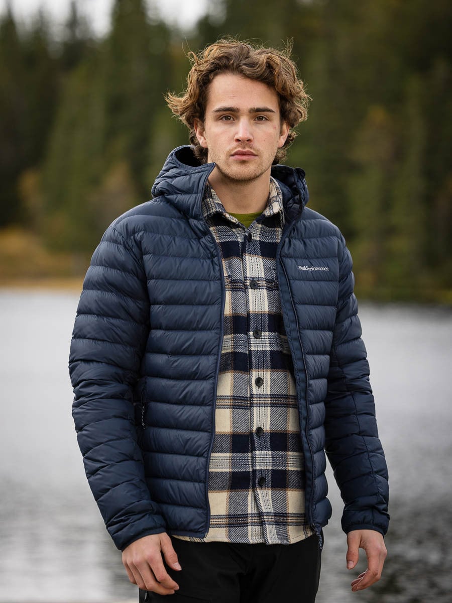 Peak Performance Down Liner Hood Jacket Blå