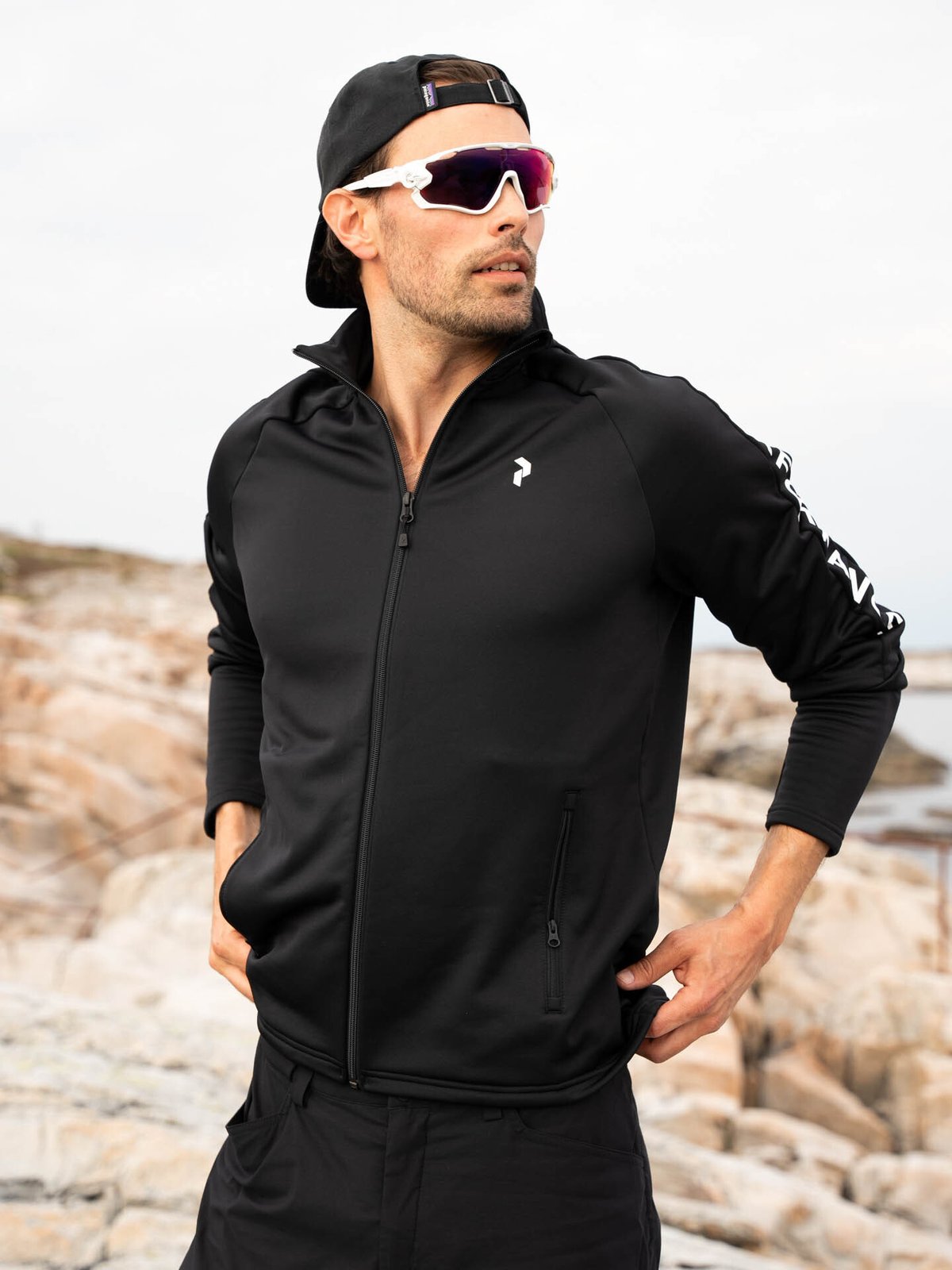 Peak Performance Rider Mid Zip Jacket Black