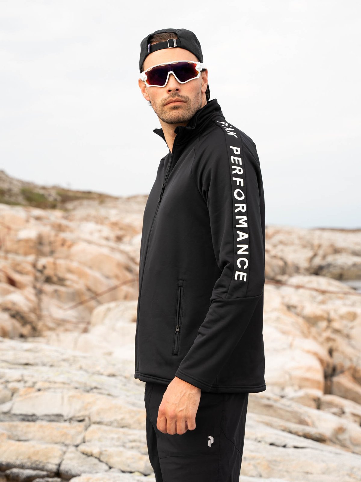 Peak Performance Rider Mid Zip Jacket Black