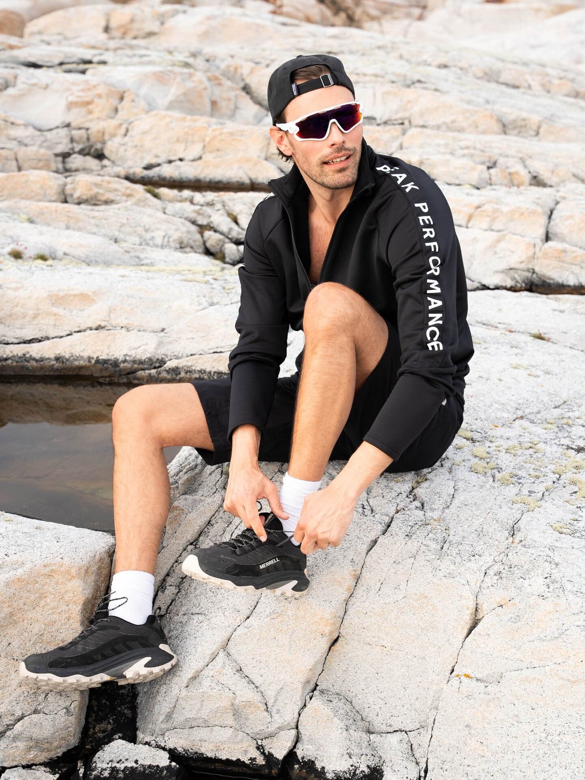 Peak Performance Rider Mid Zip Jacket Black