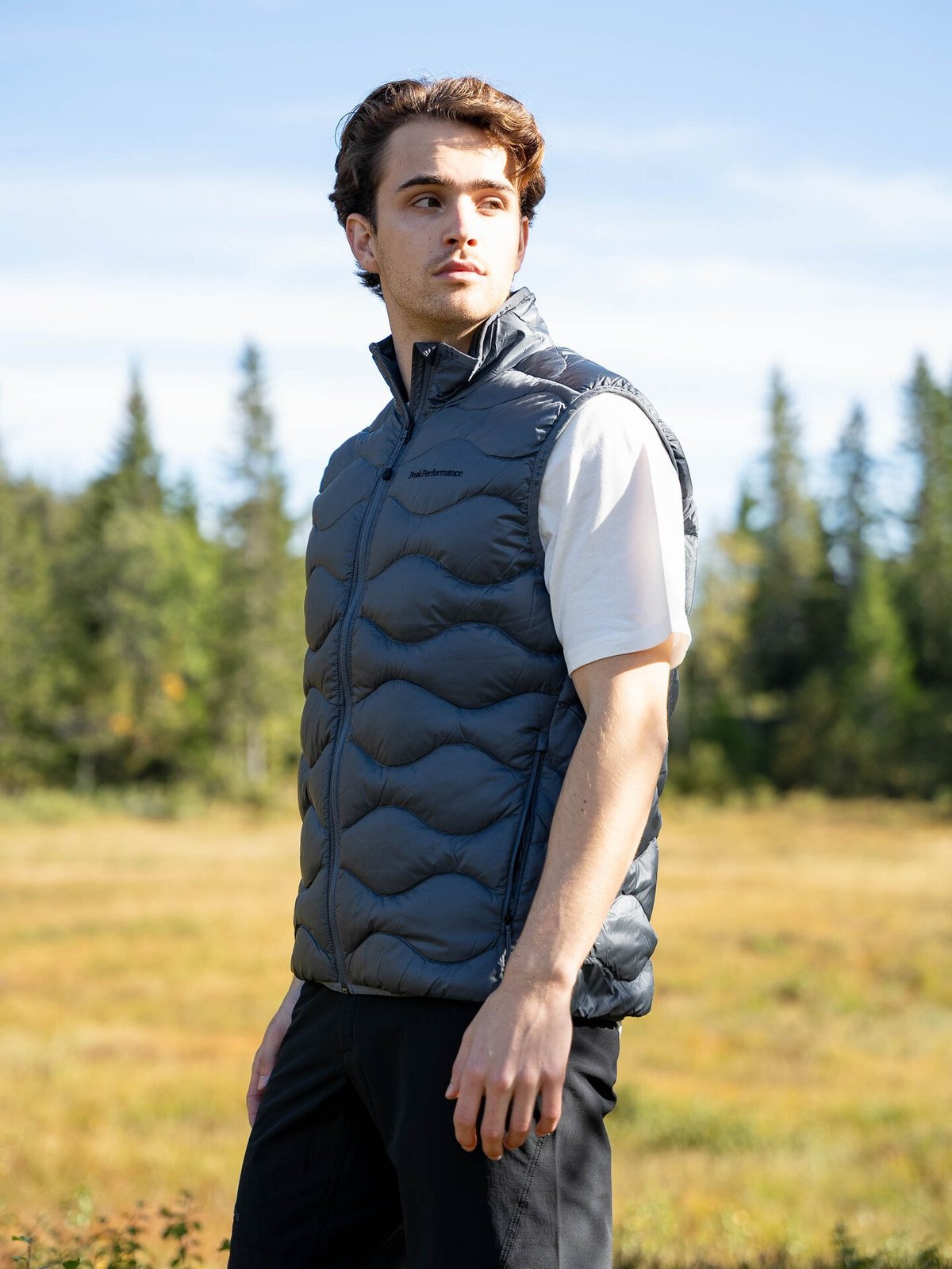 Peak Performance Helium Down Vest Men MOUNTAIN MIST