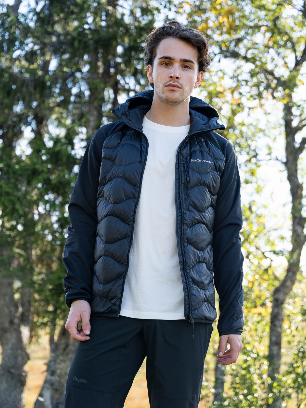 Peak Performance Helium Down Hybrid Hood Men BLACK