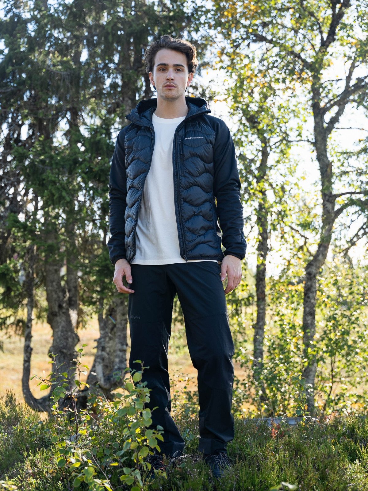 Peak Performance Helium Down Hybrid Hood Men BLACK