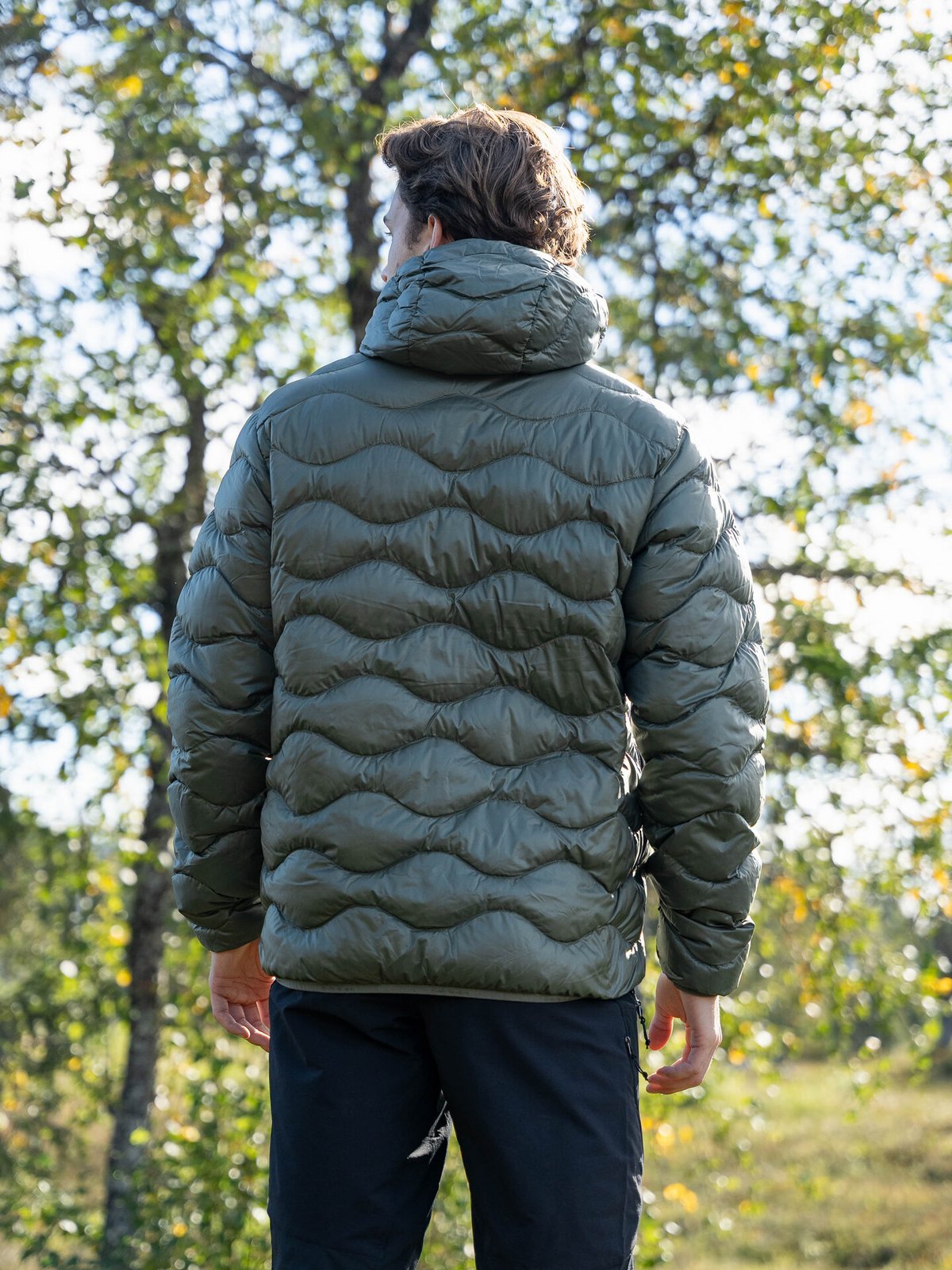 Peak Performance Helium Down Hood Jacket Men PINE NEEDLE