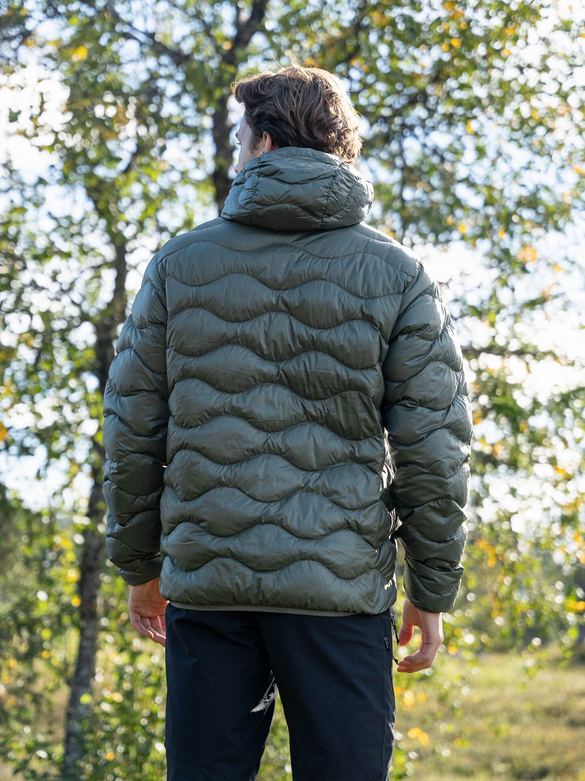 Peak Performance Helium Down Hood Jacket Men PINE NEEDLE