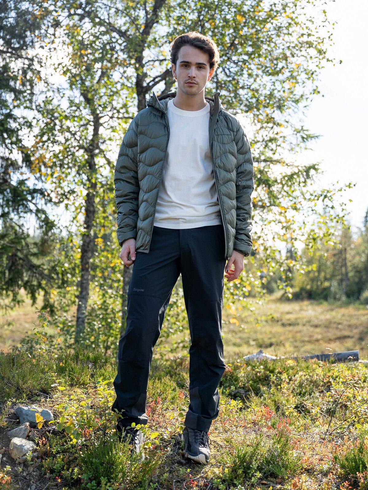 Peak Performance Helium Down Hood Jacket Men PINE NEEDLE