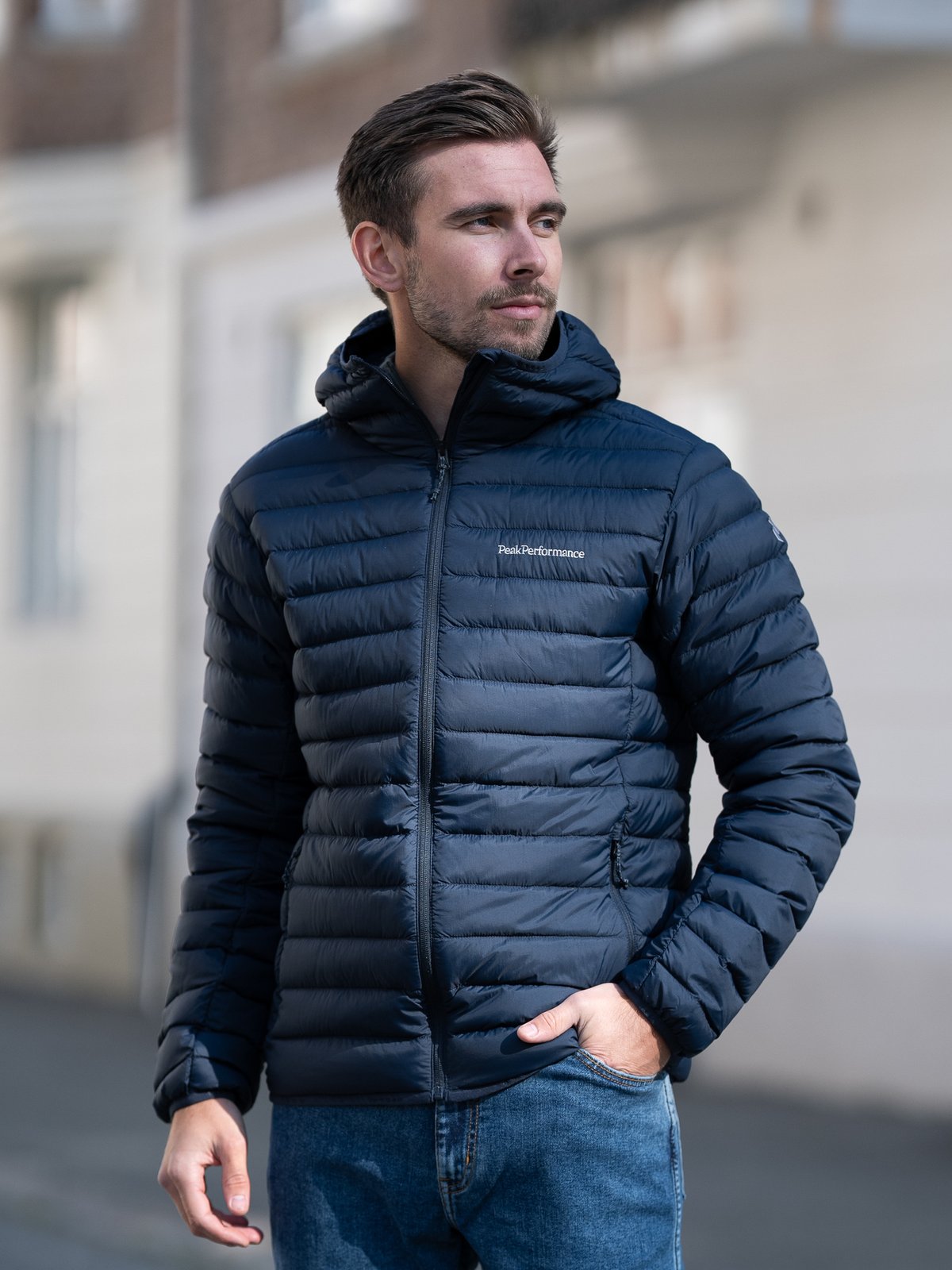 Peak Performance Down Liner Hood Jacket Blue shadow (2n3)