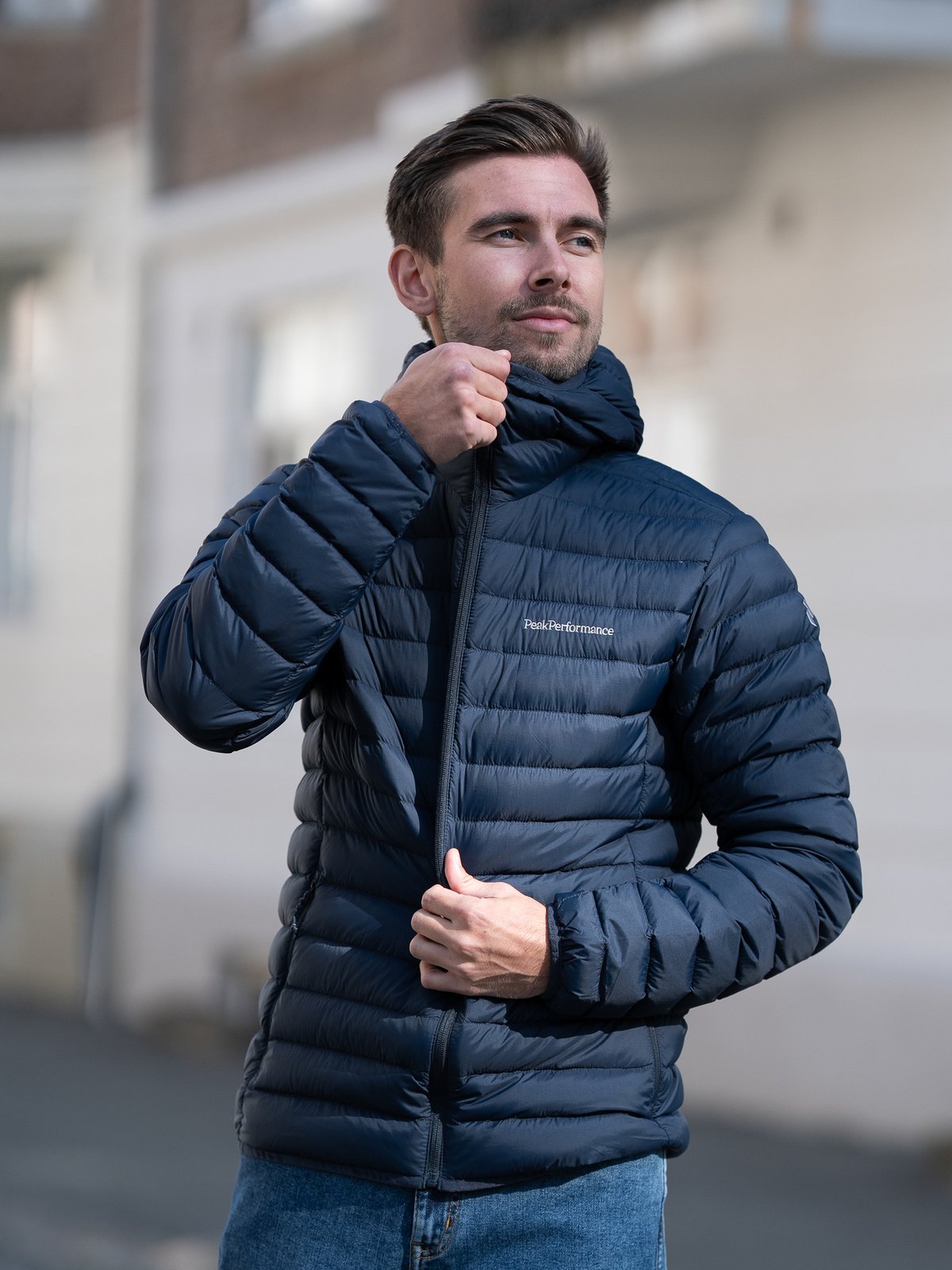 Peak Performance Down Liner Hood Jacket Blue shadow (2n3)