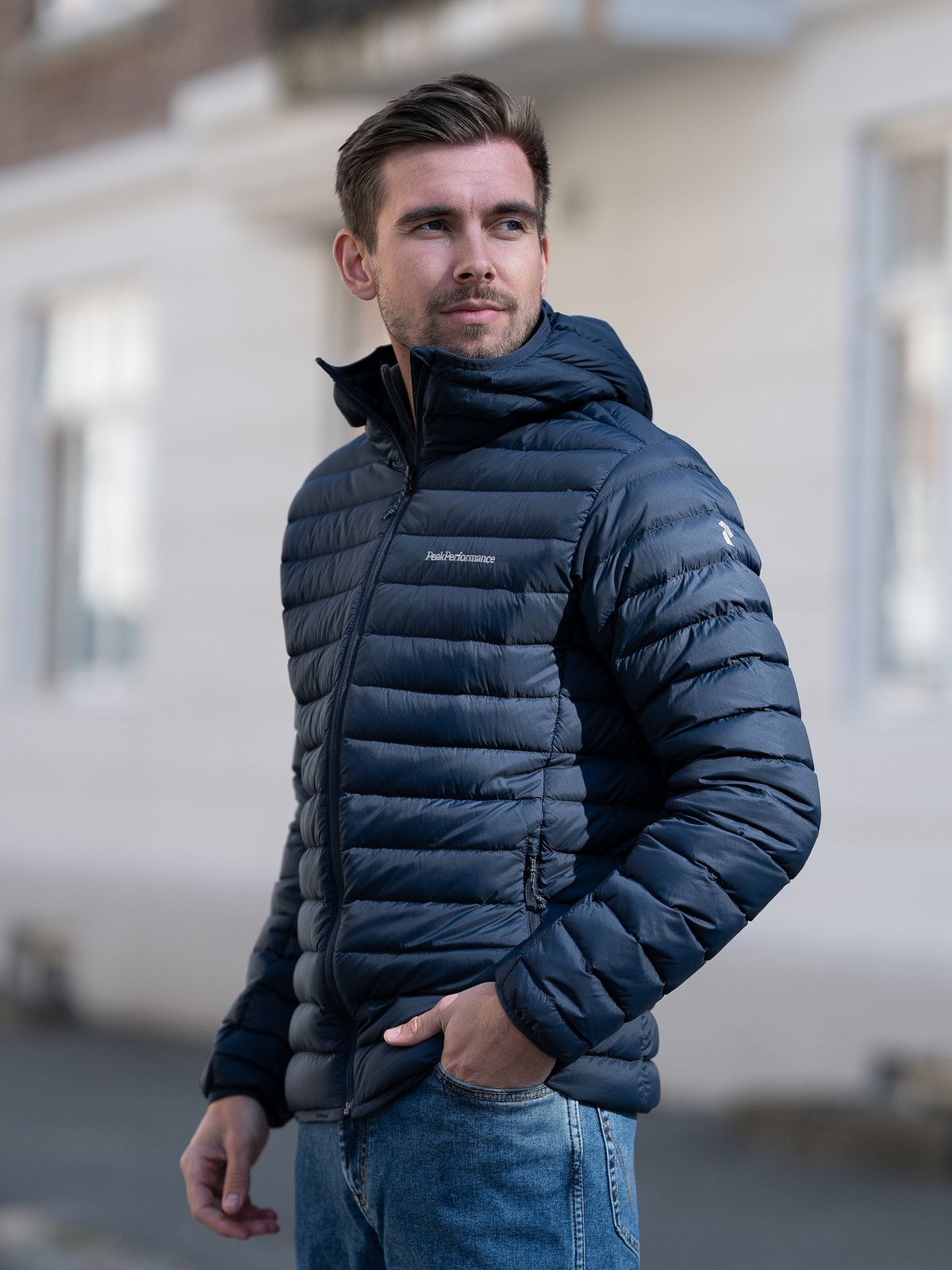 Peak Performance Down Liner Hood Jacket Blue shadow (2n3)