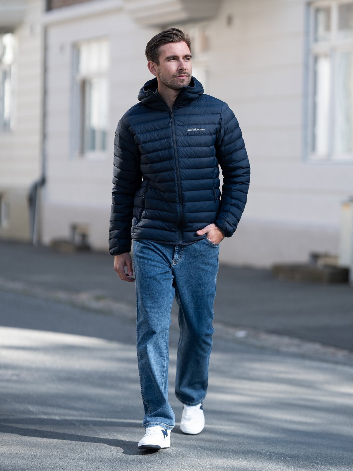 Peak Performance Down Liner Hood Jacket Blue shadow (2n3)