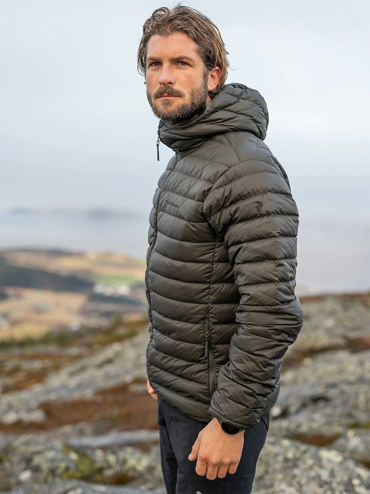 Peak Performance Down Liner Hood Jacket Olive extreme (4cc)