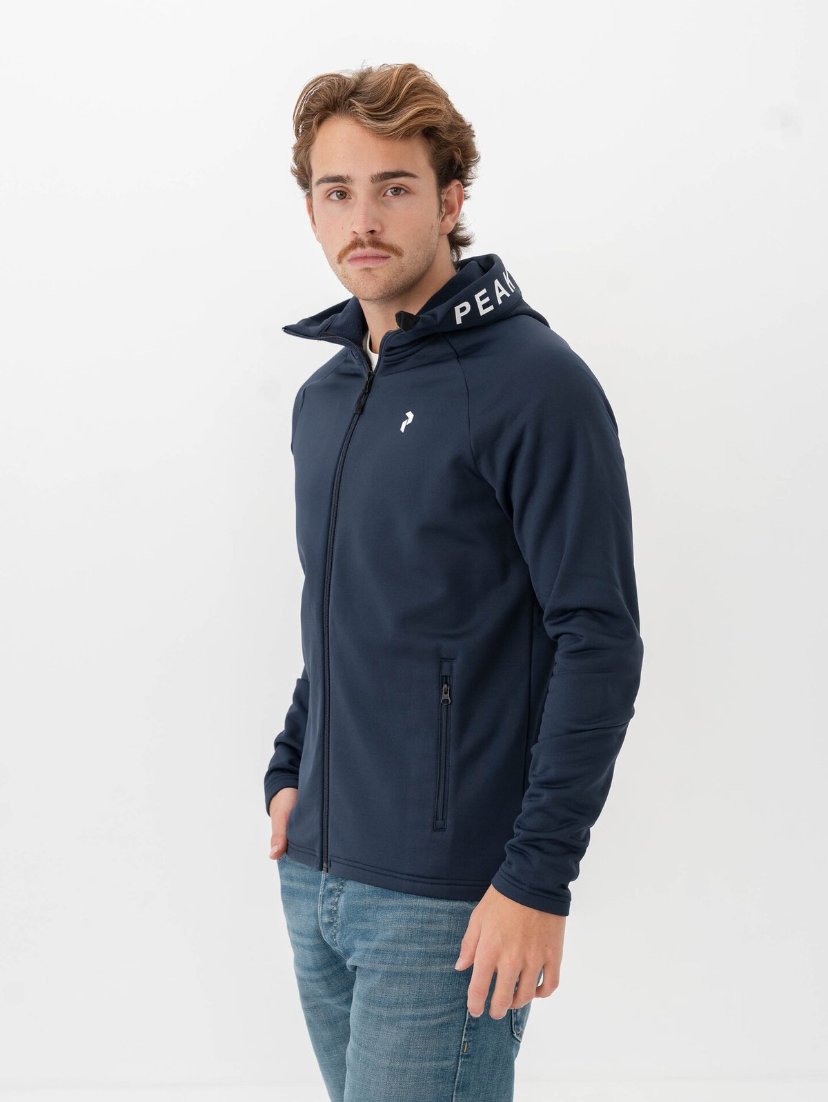 Peak Performance Rider Zip Hood Blue Shadow