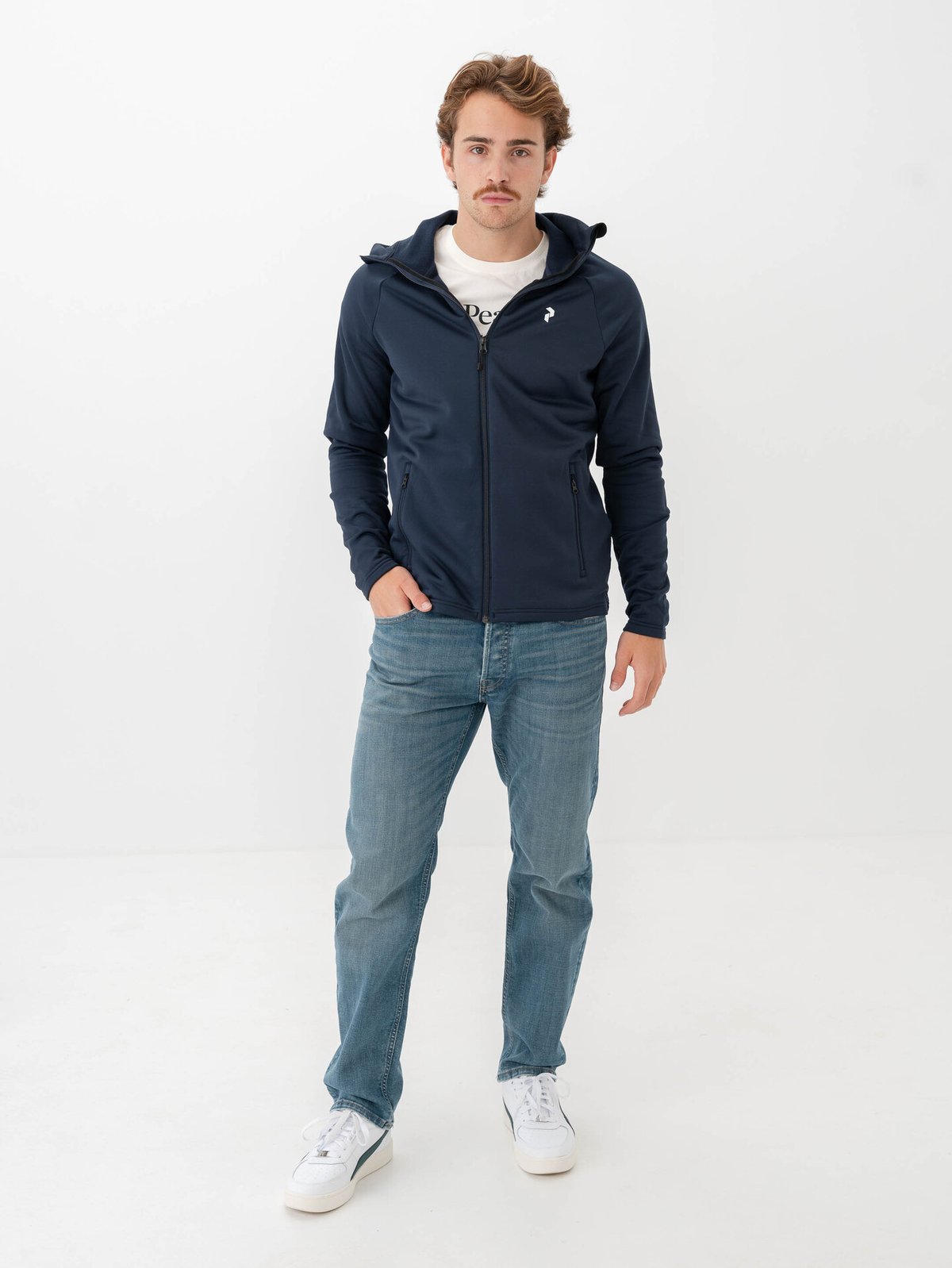 Peak Performance Rider Zip Hood Blue Shadow