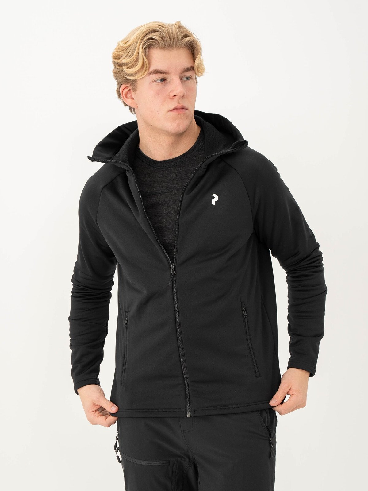 Peak Performance Rider Zip Hood Black (050)