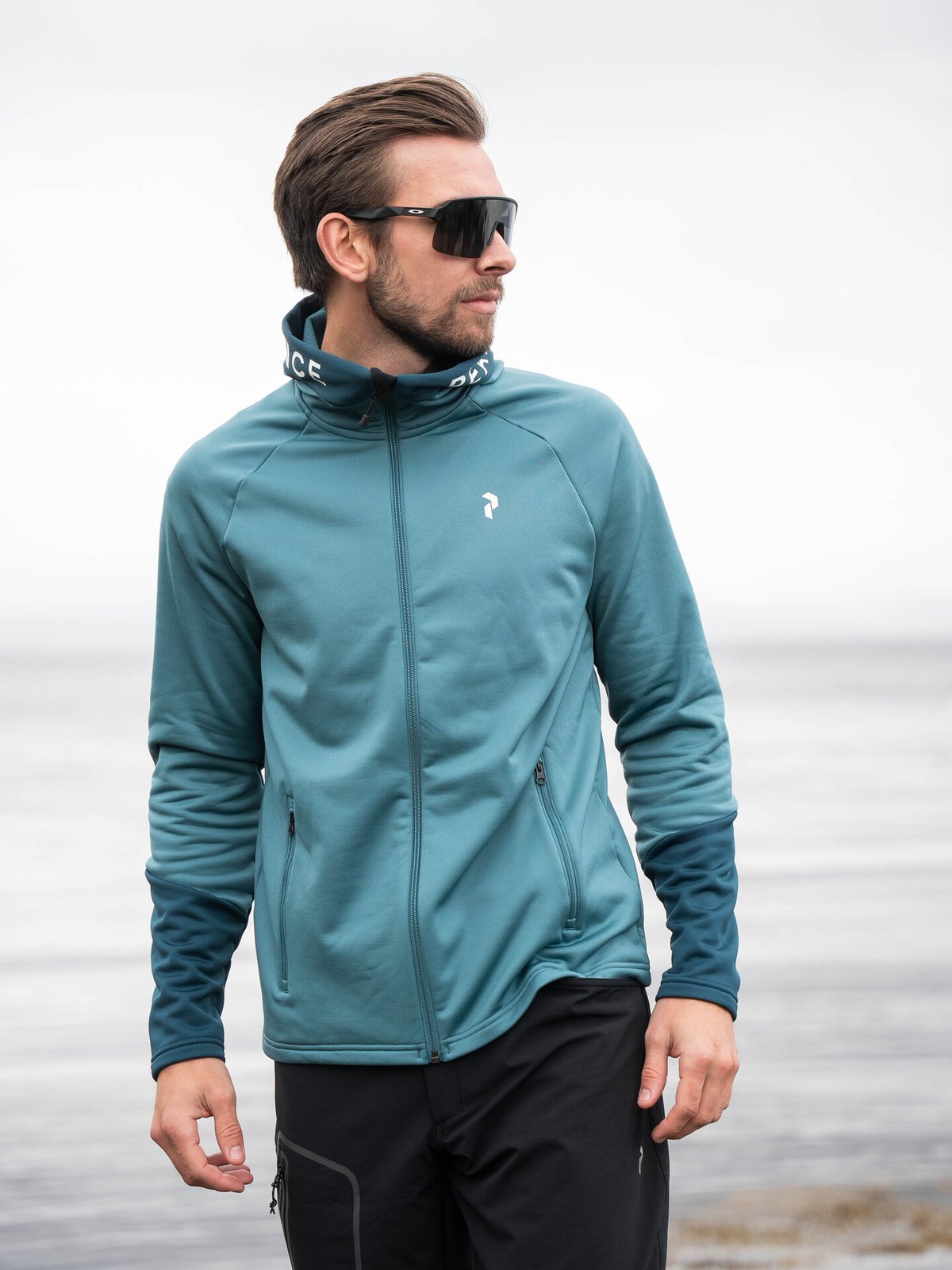 Peak Performance Rider Zip Hood Hydro Fresh / Infinity Teel