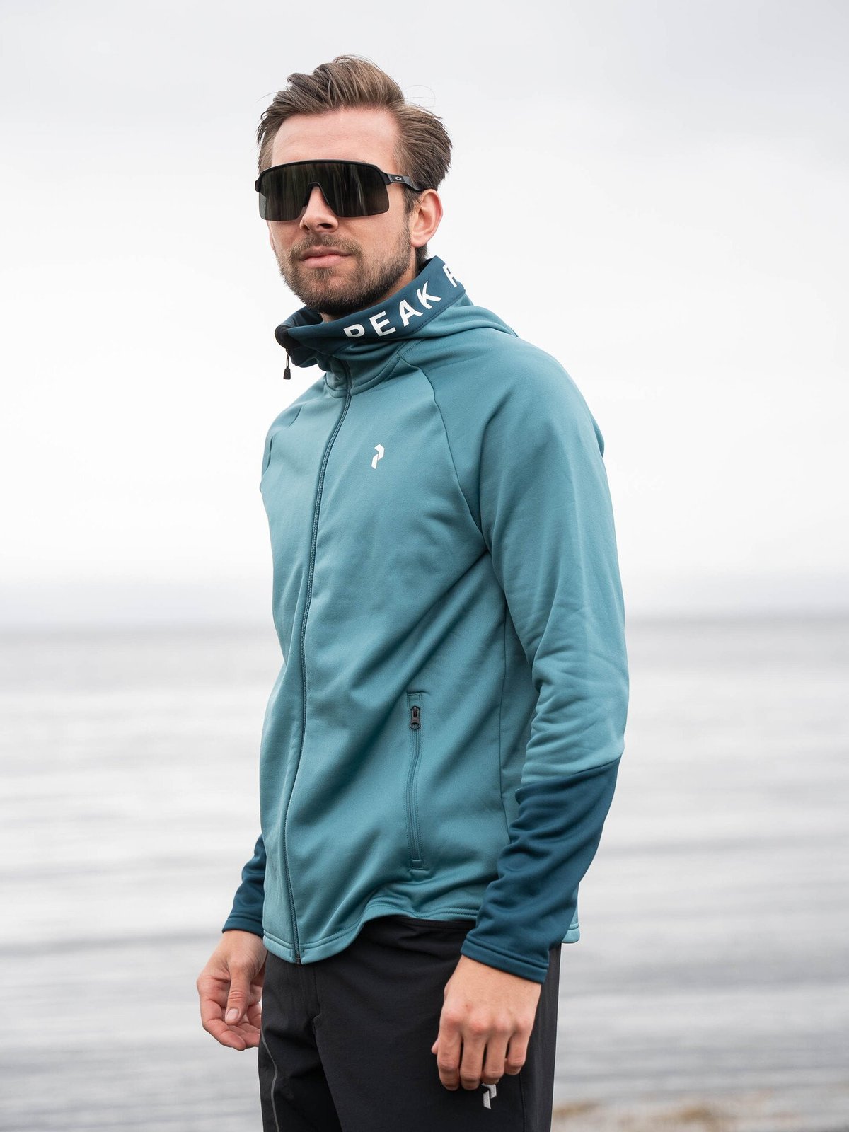 Peak Performance Rider Zip Hood Hydro Fresh / Infinity Teel