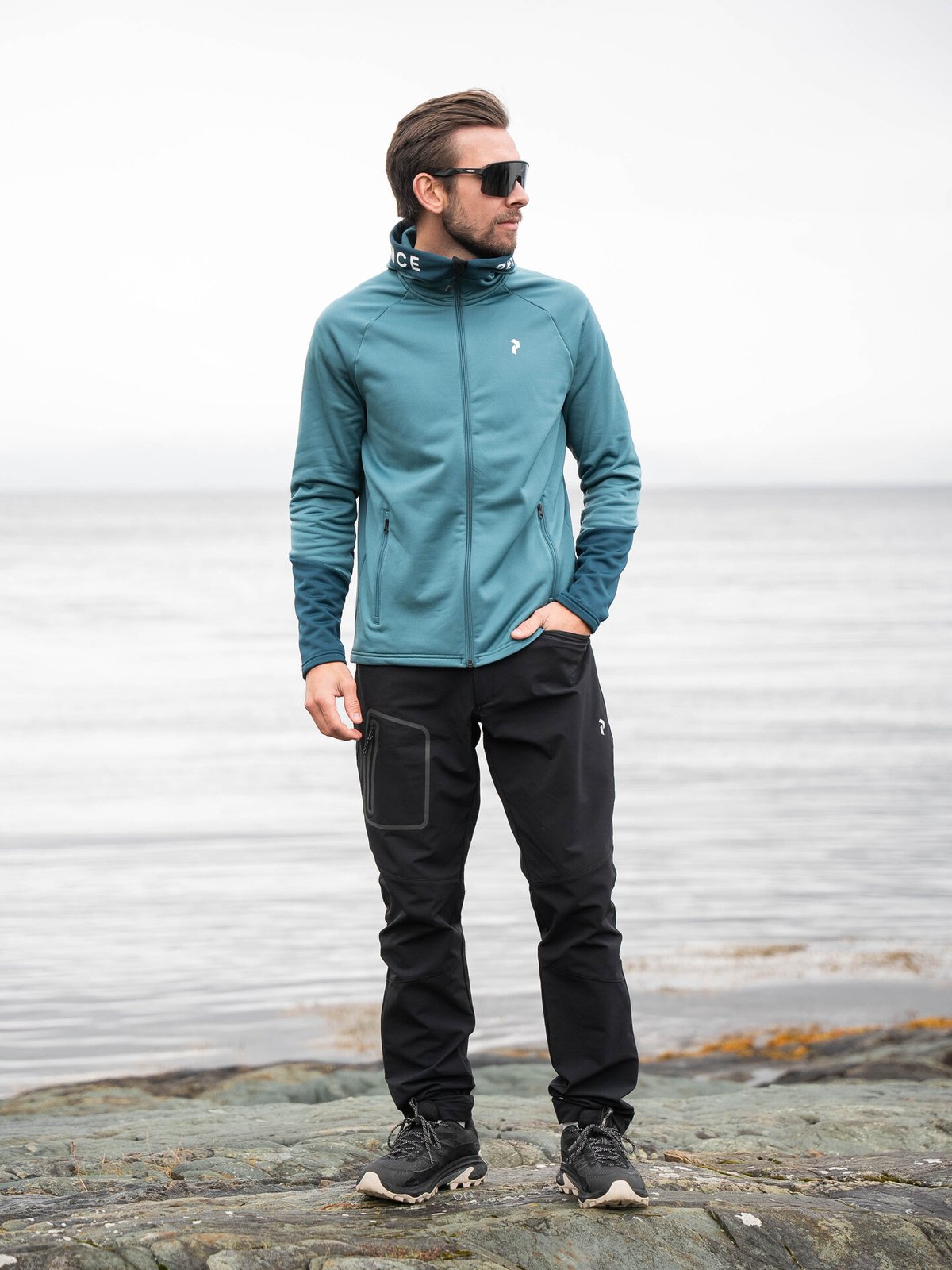 Peak Performance Rider Zip Hood Hydro Fresh / Infinity Teel