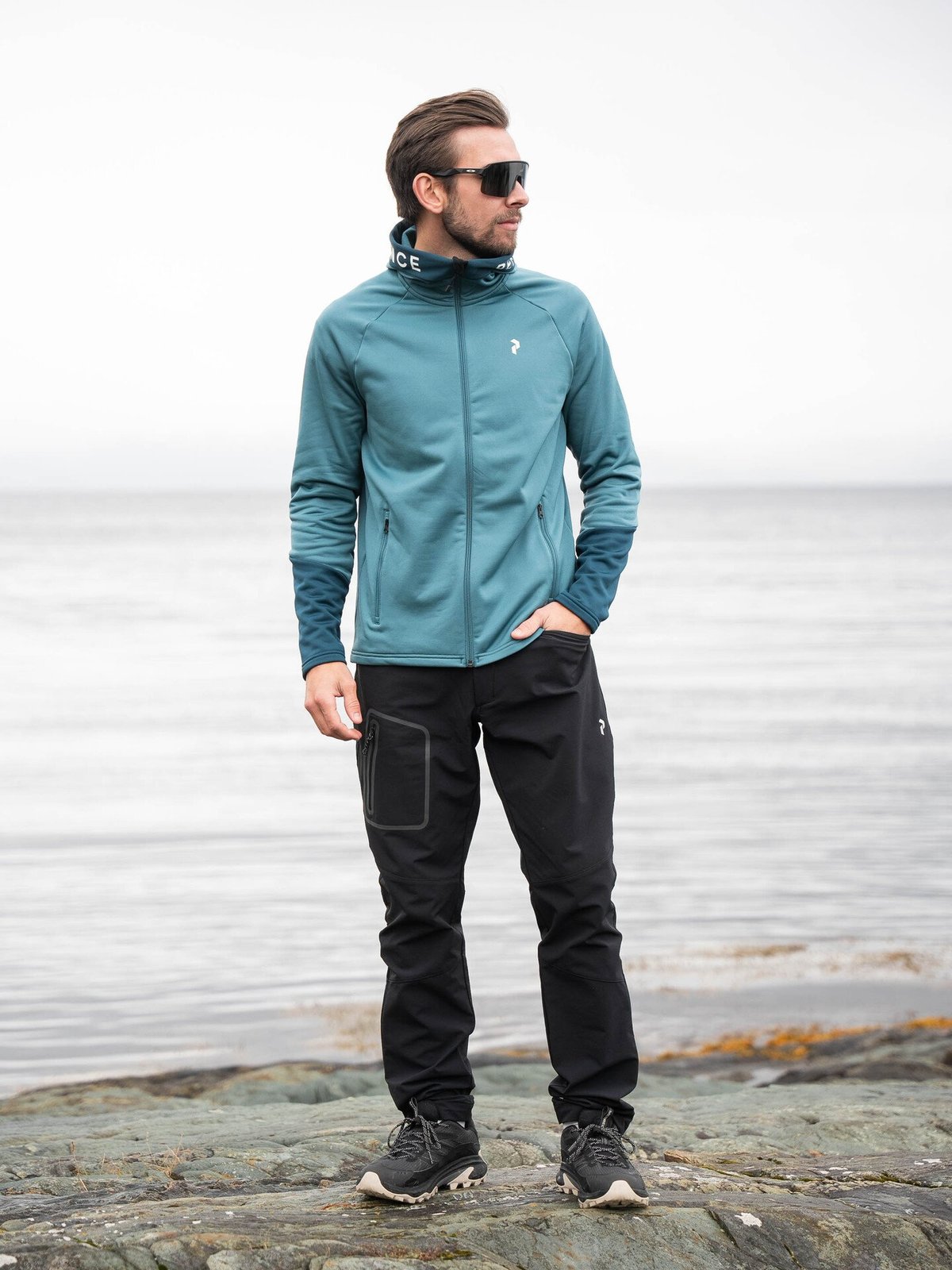 Peak Performance Rider Zip Hood Hydro Fresh / Infinity Teel