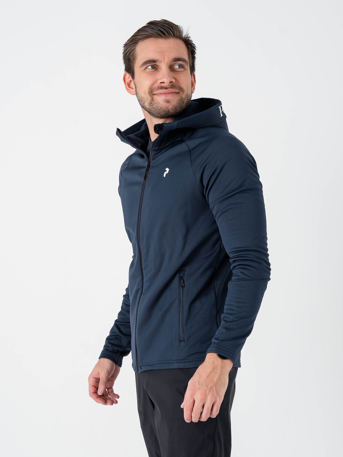 Peak Performance Rider Essentials Zip Hood Blue Shadow