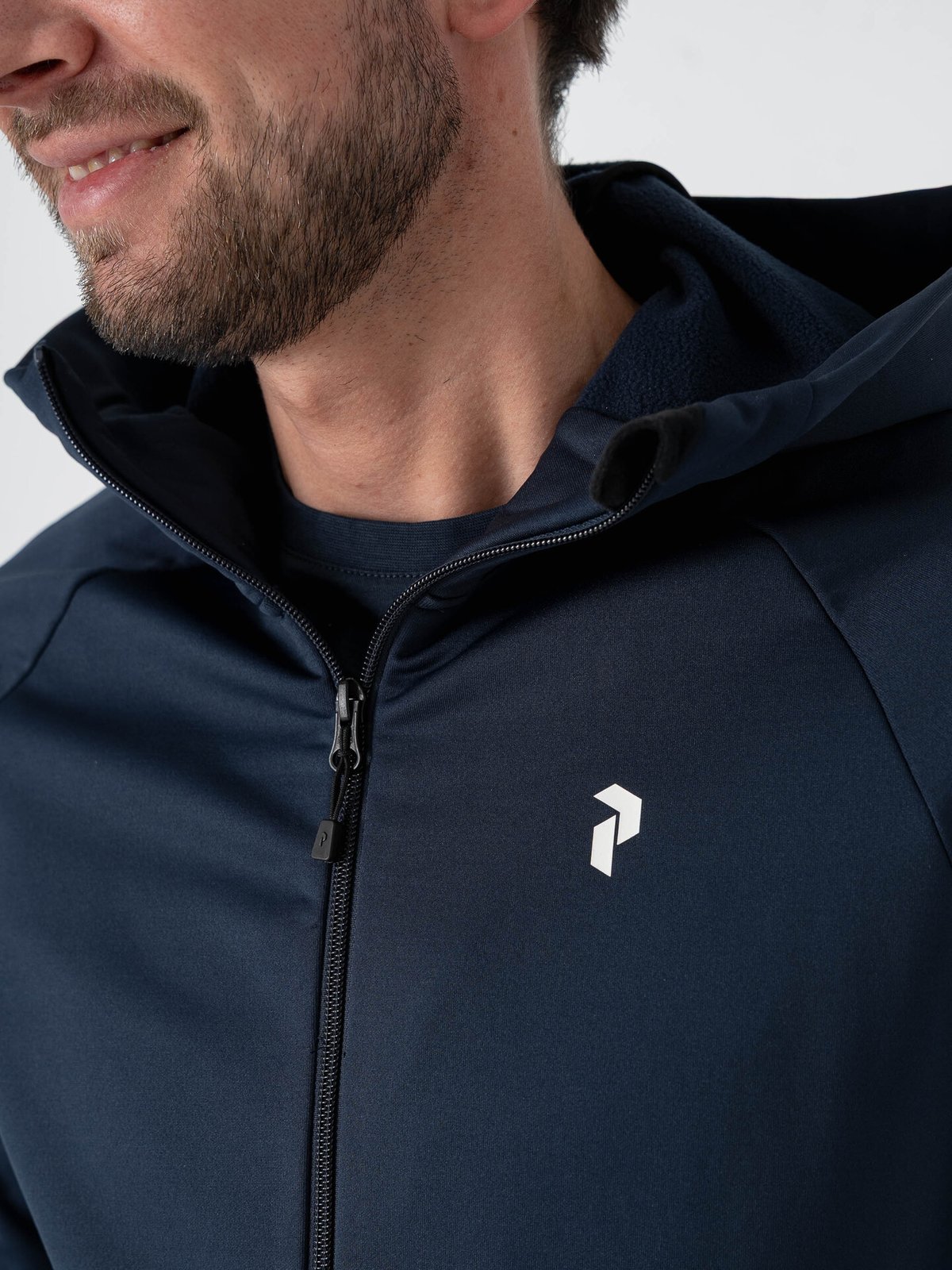 Peak Performance Rider Essentials Zip Hood Blue Shadow