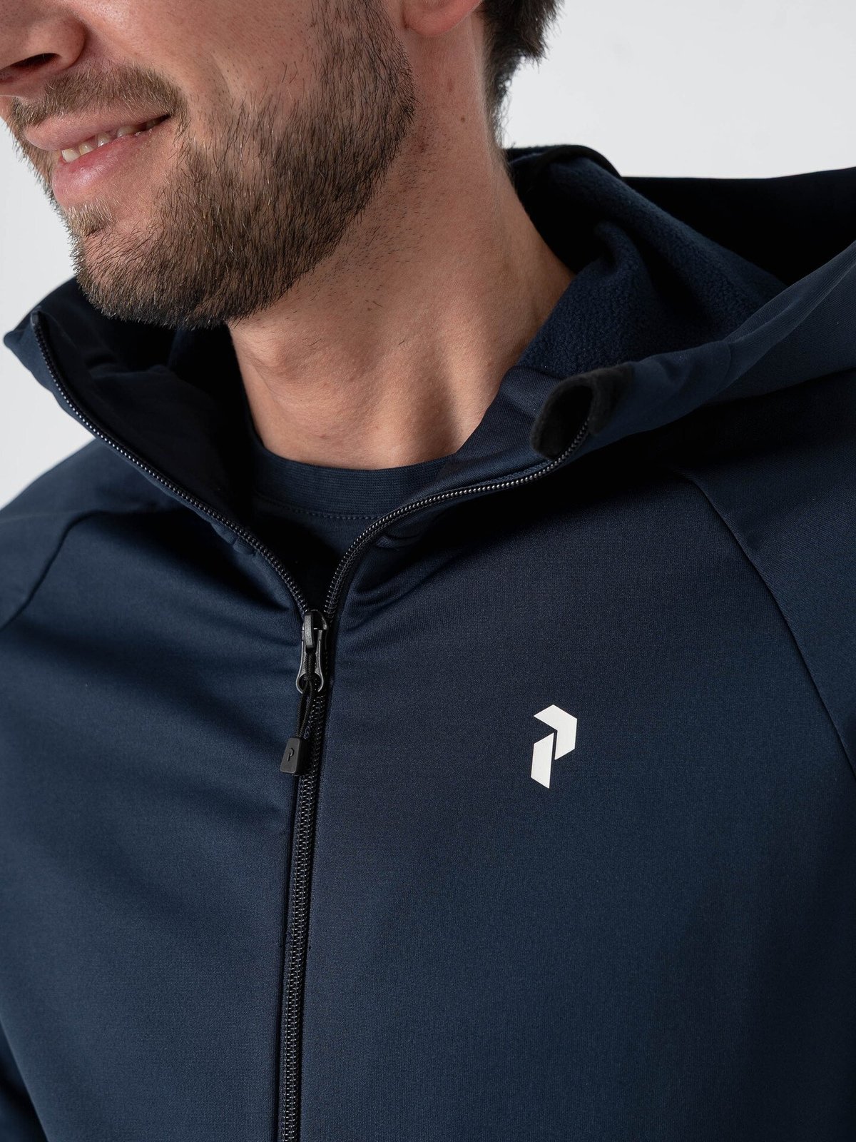 Peak Performance Rider Essentials Zip Hood Blue Shadow
