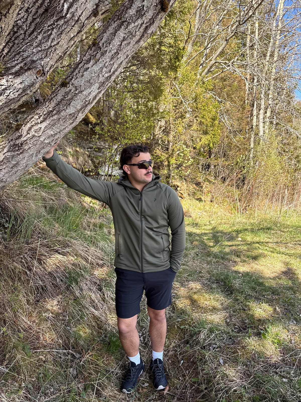 Peak Performance Rider Essentials Zip Hood Pine Needle