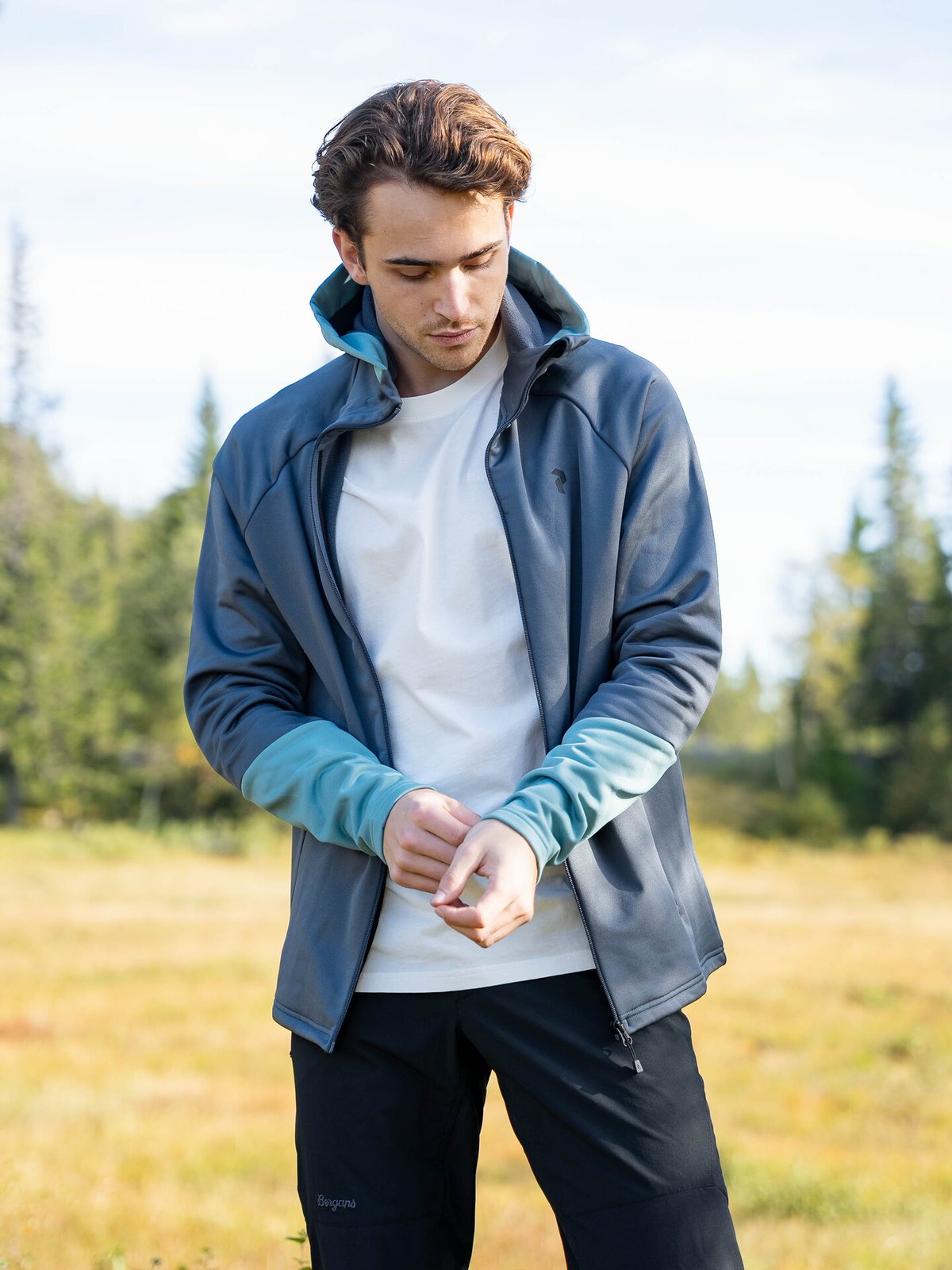 Peak Performance Rider Essentials Zip Hood Mountain Mist / Deluded Vision