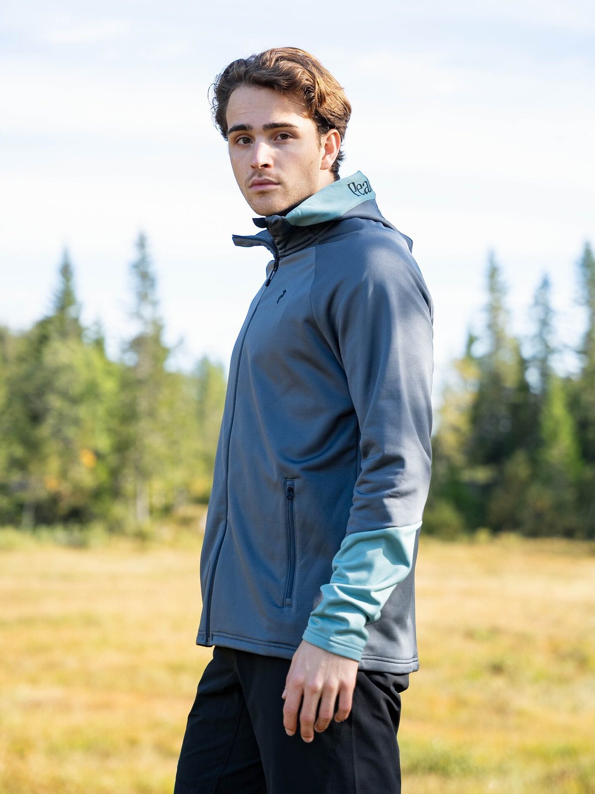 Peak Performance Rider Essentials Zip Hood Mountain Mist / Deluded Vision