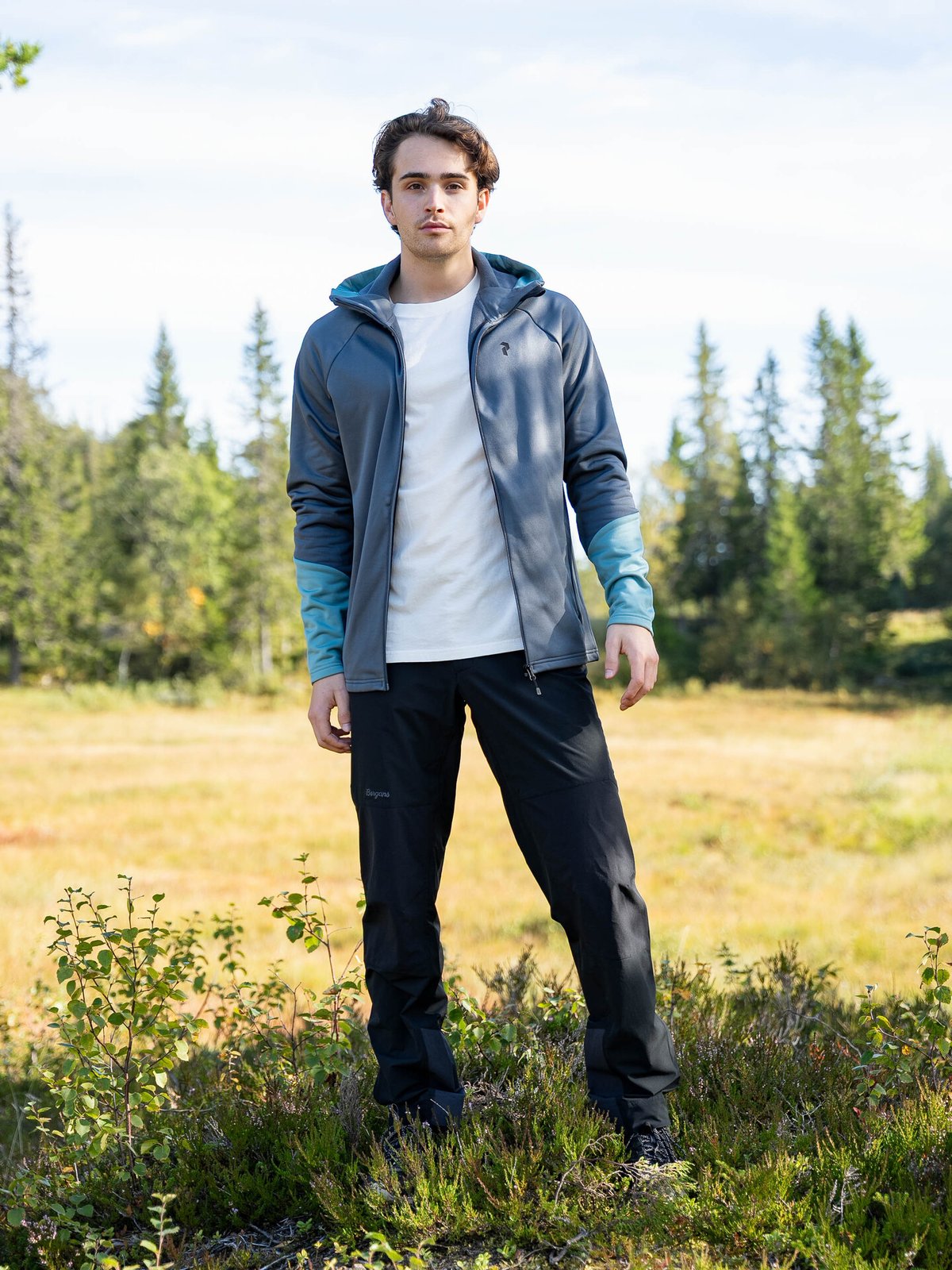 Peak Performance Rider Essentials Zip Hood Mountain Mist / Deluded Vision