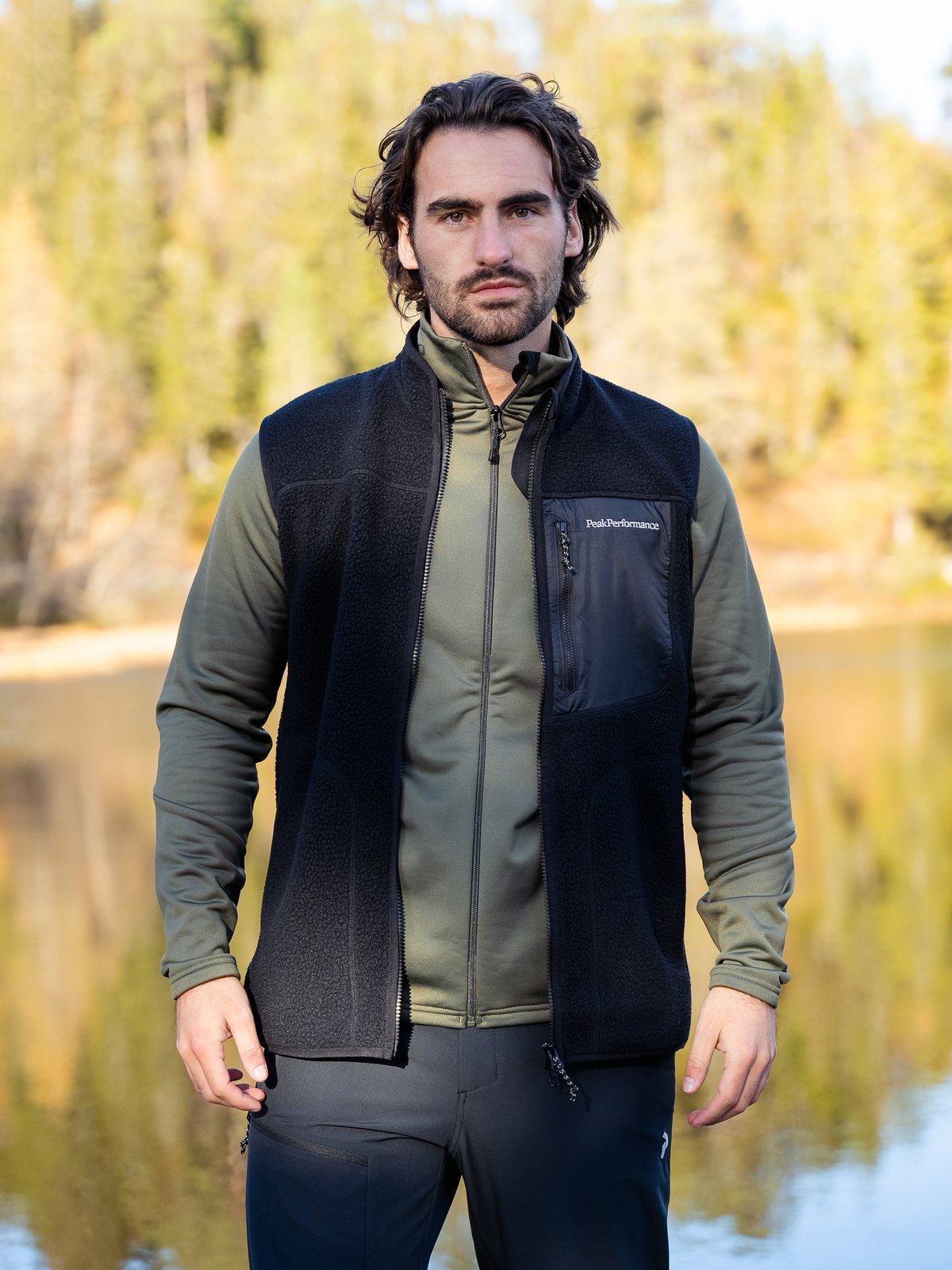 Peak Performance NatureRush Pile Vest Men Black